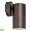 HV1195T-HV1197T - Tivah Antique Brass TRI Colour Fixed Down Wall Pillar Lights