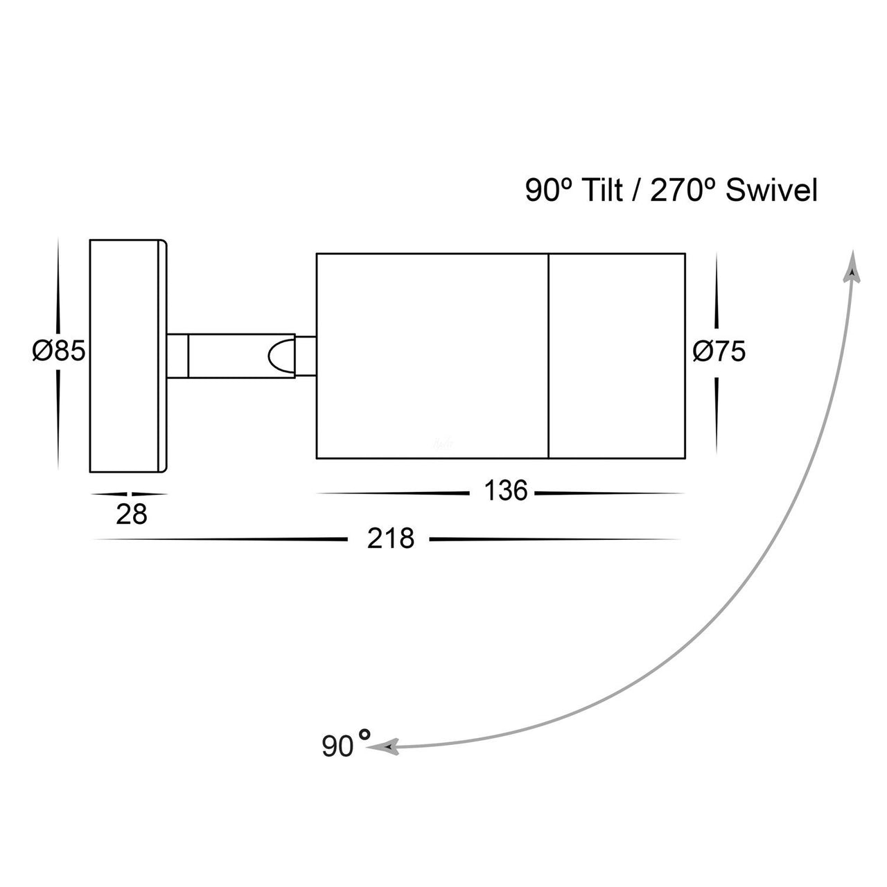HV1208T Dimensions