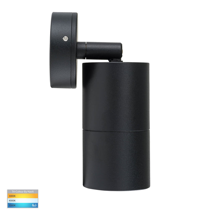 HV1225T-HV1227T - Tivah Black TRI Colour Single Adjustable Wall Pillar Lights