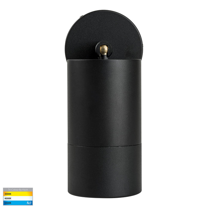 HV1228T - Maxi Tivah Aluminium Black TRI Colour Single Adjustable Wall Pillar Lights