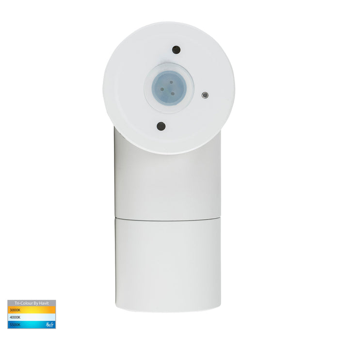 HV1235T-HV1237T - Tivah White TRI Colour Single Adjustable Wall Pillar Lights