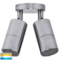 Thumbnail for 240v Tivah Double Adjustable Wall Pillar Light 316 Stainless Steel