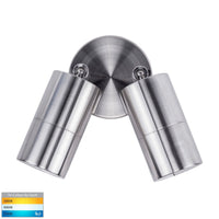 Thumbnail for 240v Tivah Double Adjustable Wall Pillar Light 316 Stainless Steel