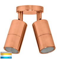 Thumbnail for 12v DC Tivah Double Adjustable Wall Pillar Light Solid Copper