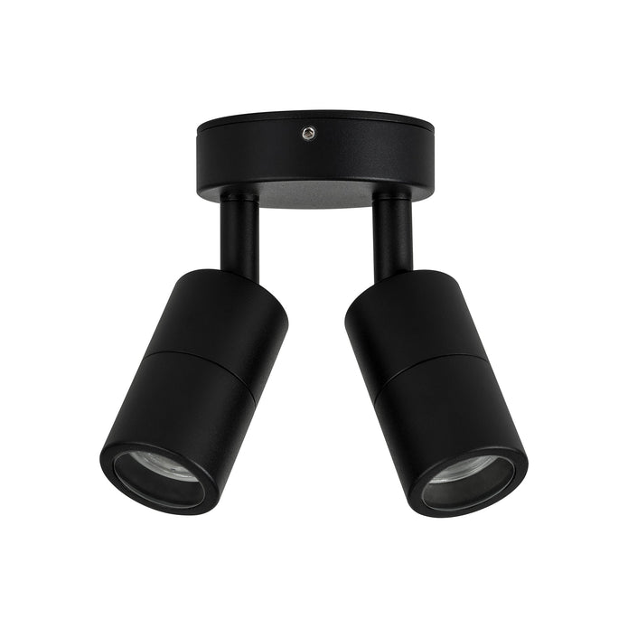 HV1327MR11NW - Mini Tivah Aluminium Black Double Adjustable Wall Pillar Lights