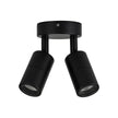 HV1327MR11NW - Mini Tivah Aluminium Black Double Adjustable Wall Pillar Lights