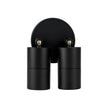 HV1327MR11NW - Mini Tivah Aluminium Black Double Adjustable Wall Pillar Lights