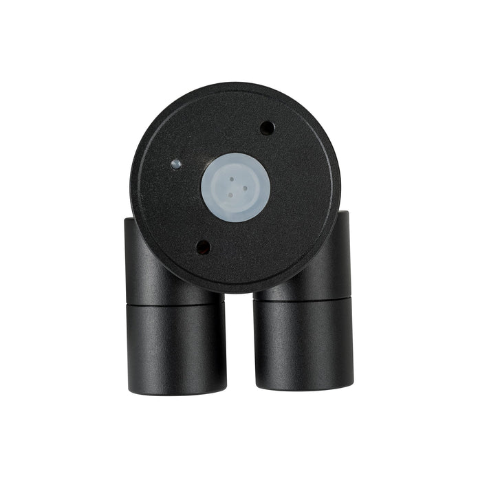 HV1327MR11NW - Mini Tivah Aluminium Black Double Adjustable Wall Pillar Lights