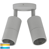 Thumbnail for 240v Tivah Double Adjustable Wall Pillar Light Silver