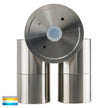 HV1372T - Fortis Stainless Steel TRI Colour Double Adjustable Wall Pillar Light