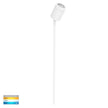 HV1421T-WHT - Pointe White TRI Colour LED Garden Spike Light