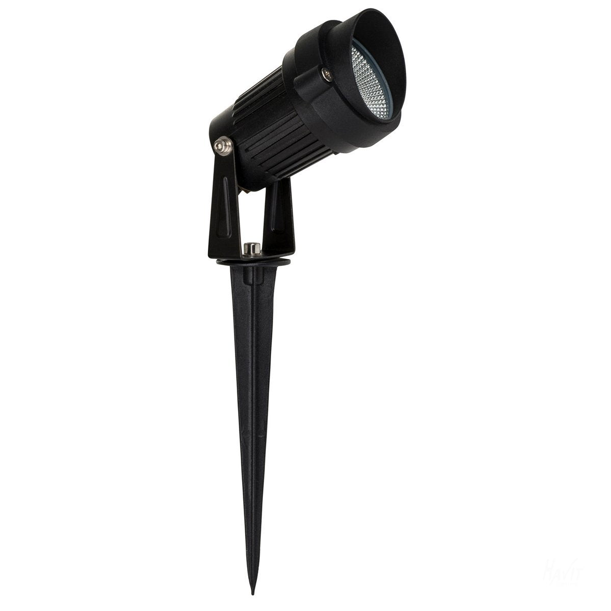 12v DC 3w LED Spitze Single Adjustable Spike Spotlight - 285mm Spike Black in 5500K