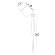 HV1429T-7W - Oasis Black 7w TRI Colour LED Garden Spike Light