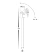 HV1434T-WHT -  Spar Aluminium White Spike or Surface Mounted Spot Light