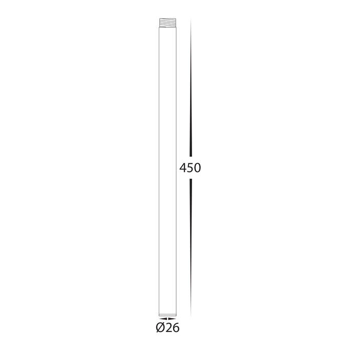 HV1435-P-BR - Solid Brass Extension Post