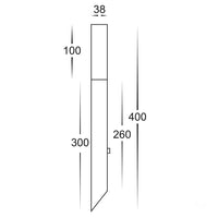 Thumbnail for 12v DC Vidro Garden Spike Light with Frosted Glass Diffuser Stainless Steel in Warm Light