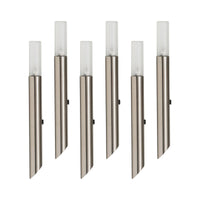 Thumbnail for 12v DC Vidro Garden Spike Light Frosted Glass Diffuser Stainless Steel - 6pk in Daylight