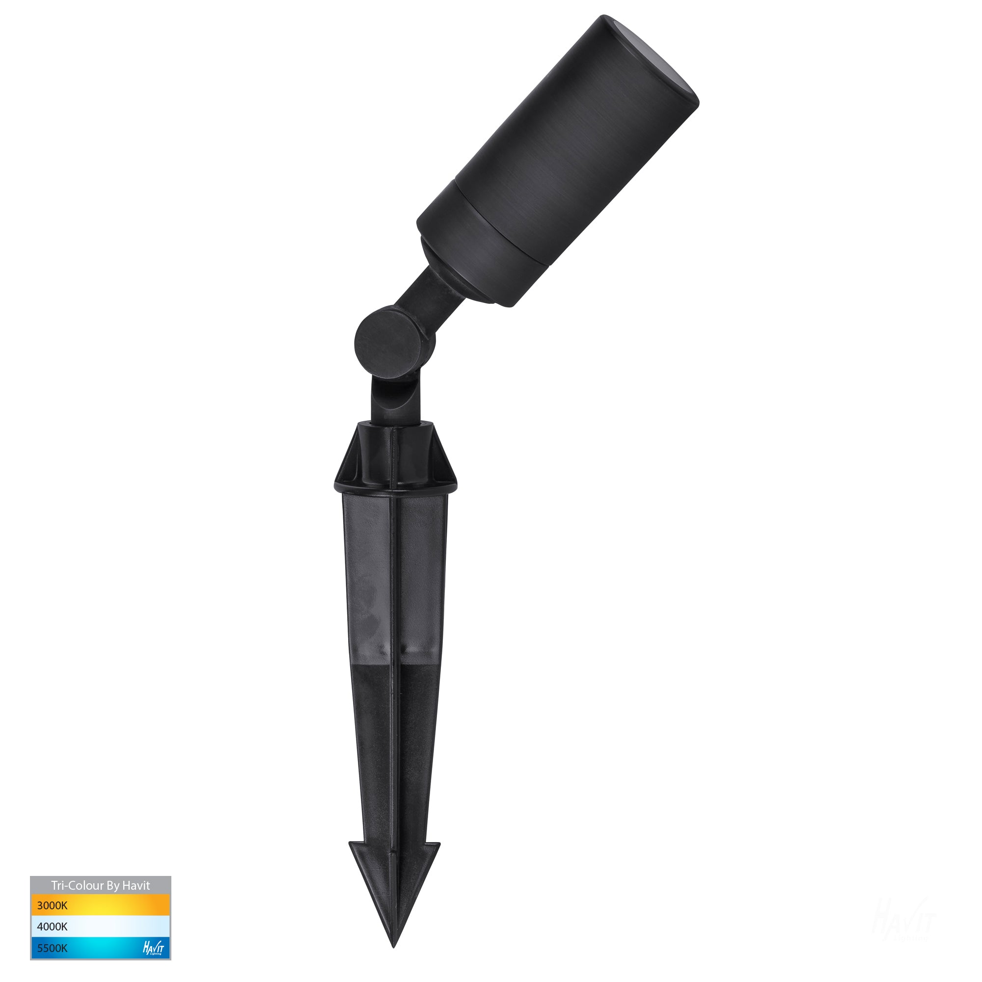 HV1451T -  Laiton Antique Brass TRI Colour LED Garden Spike Light