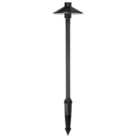 Thumbnail for 12v DC Antic Bollard Light with Spike - 225mm Spike Antique Brass in 5500K