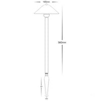 Thumbnail for 12v DC Forn Bollard Light with Spike - 225mm Spike Antique Brass in 5500K