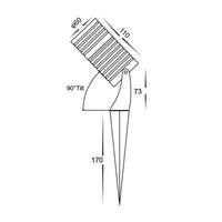 Thumbnail for 12v DC Nova Garden Spike or Surface Mounted Light IP65 Black