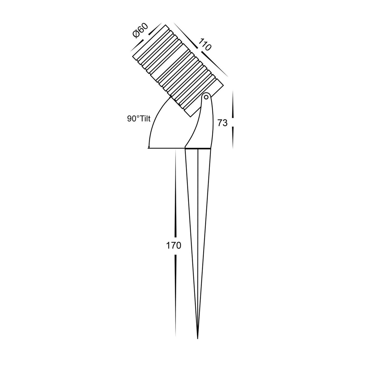 12v DC Nova Garden Spike or Surface Mounted Light IP65 316 Stainless Steel