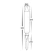 HV1488T-BLK - Divad Aluminium Black LED Garden Spike Light