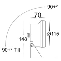 Thumbnail for 12v DC 15w LED Sotto Submersible Pond Light IP68 316 Stainless Steel in 5500K