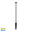 HV1511T-BLK-24V - Vertex Aluminium Black Bollard Light With Spike