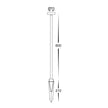 HV1512T-BLK-24V - Vertex Aluminium Black Bollard Light With Spike