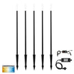 HV1514CCT-BLK-KIT - Drique Aluminium Black Bollard Light Kit With Spike