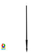 HV1514RGBCW-BLK-24V - Drique Aluminium Black Bollard Light With Spike