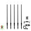 HV1514RGBCW-BLK-KIT - Drique Aluminium Black Bollard Light Kit With Spike