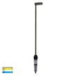 HV1516T-AB-24V - Lindri Antique Brass Bollard Light With Spike