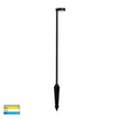 HV1521T-BLK-24V - Liueg Aluminium Black Bollard Light With Spike