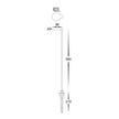 HV1522T-BLK-24V - Liueg Aluminium Black Bollard Light With Spike