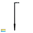 HV1523T-BLK-24V - Liueg Aluminium Black Bollard Light With Spike