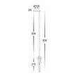 HV1524T-BLK-24V - Konoa Aluminium Black Bollard Light With Spike