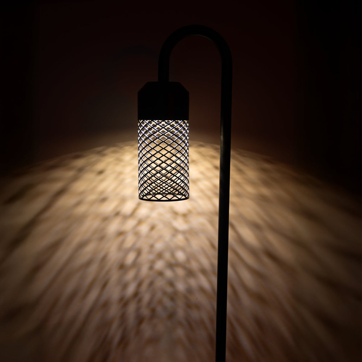 HV1529T-BLK-24V - Stellato Aluminium Black Bollard Light With Spike