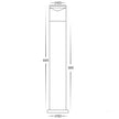 HV1601T-BLK & HV1602T-BLK - Highlite Black TRI Colour LED Bollard Lights