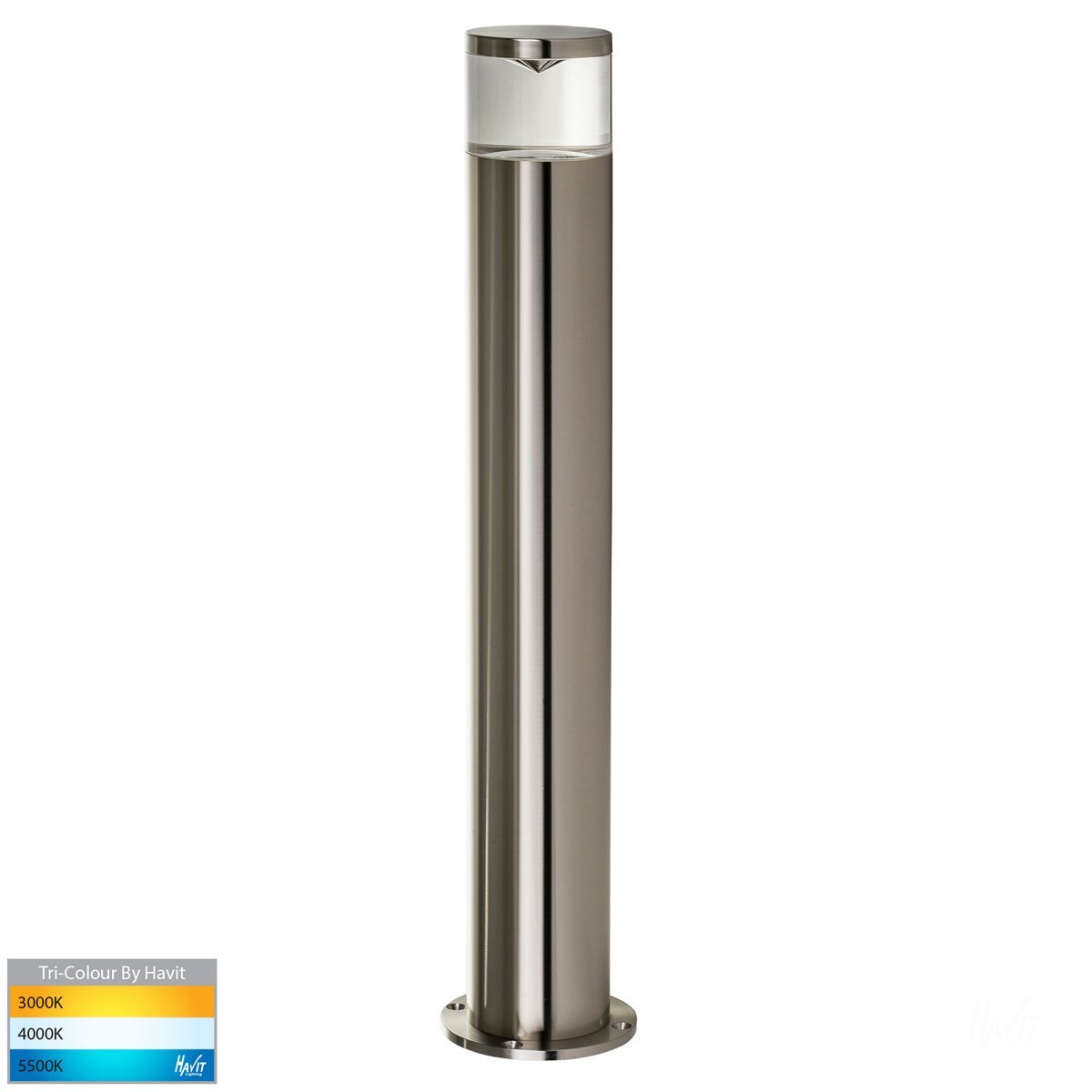 240v GU10 Highlite 316 Stainless Steel Bollard Light - 445mm