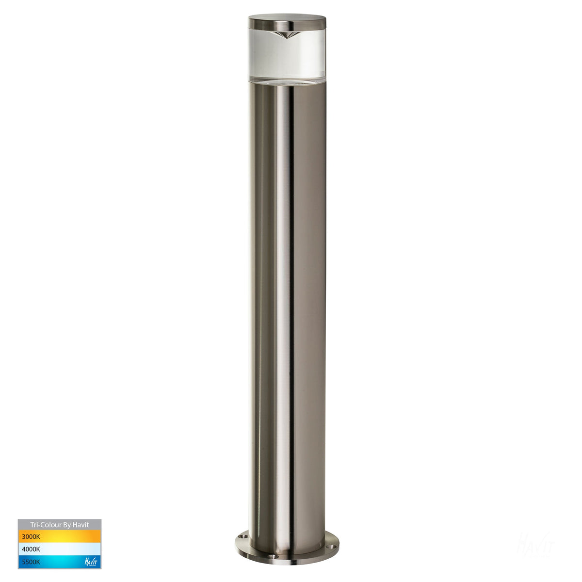 HV1601T-SS316 & HV1602T-SS316 - Highlite 316 Stainless Steel TRI Colour LED Bollard Lights