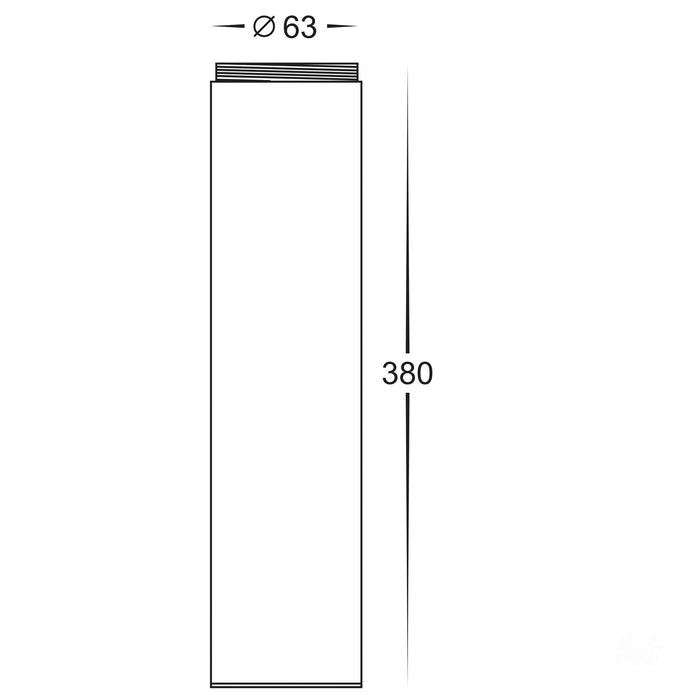 HV1622-BLK-EXT  - Bollard Extension for HV1622-BLK