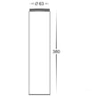 HV1622-BLK-EXT  - Bollard Extension for HV1622-BLK