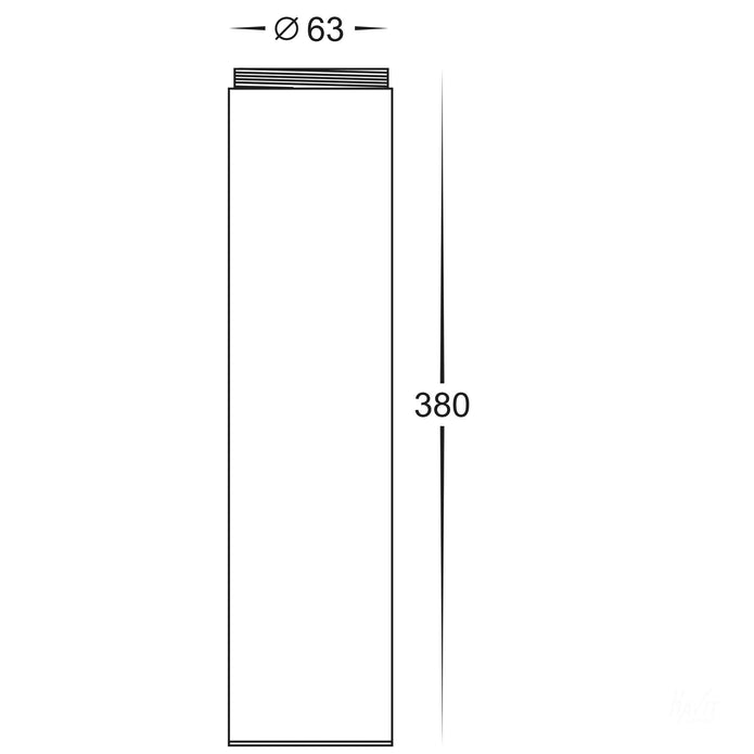 HV1603-WHT - White Bollard Extension to suit HV1601T-WHT & HV1602T-WHT