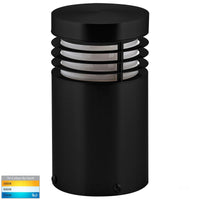 Thumbnail for 12v DC Mini Mini Bollard Light Opal Diffuser Black - 190mm