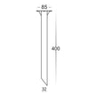 HV1607 - 316 Stainless Steel Bollard spike