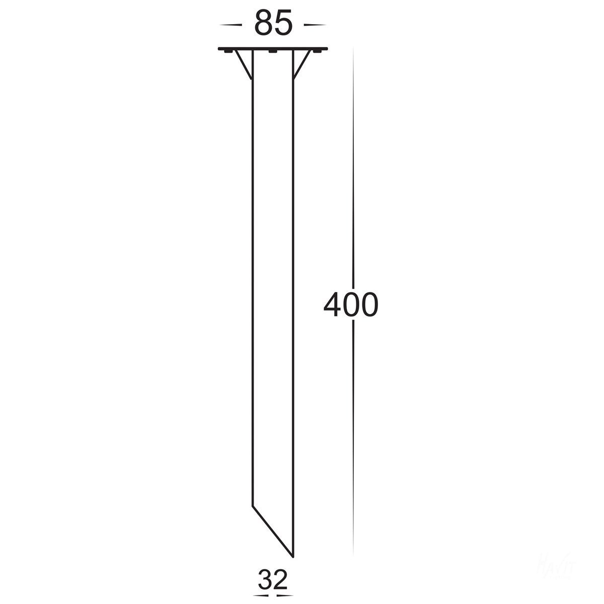 Stainless Steel Bollard Spike 400mm