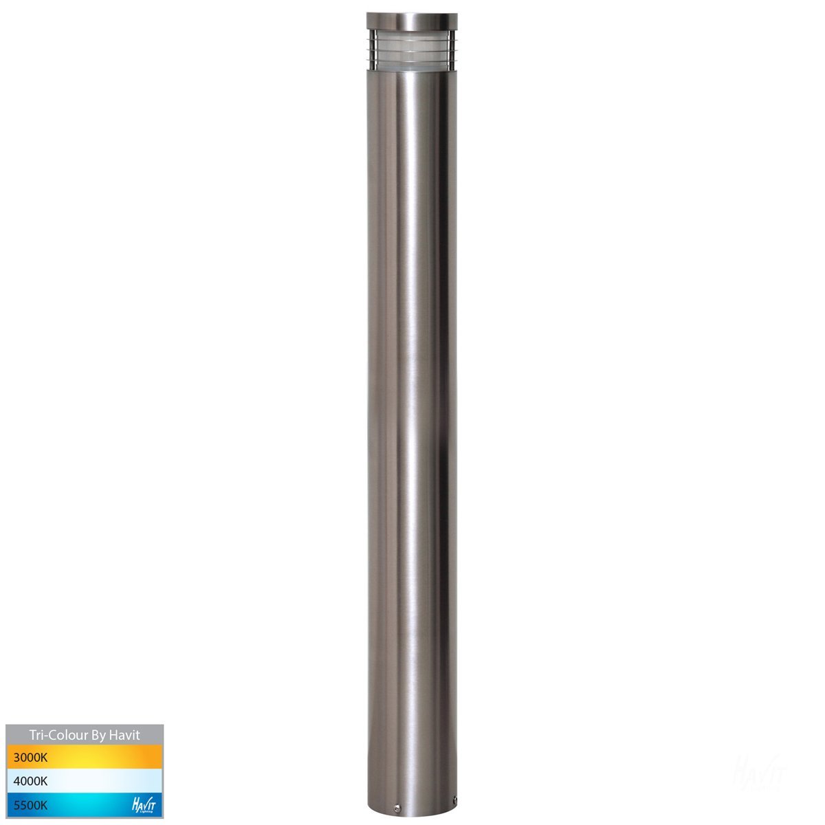 12v DC Maxi 900 Maxi Bollard Light Opal Diffuser 316 Stainless Steel - 900mm