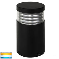 Thumbnail for 12v DC Mini Louvre Mini Louvred Bollard Light Black - 190mm